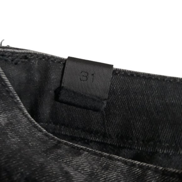 Vince Floral Black Dylan-Ankle Denim Skinny Mid Rise Jeans Size 31 - Picture 11 of 14